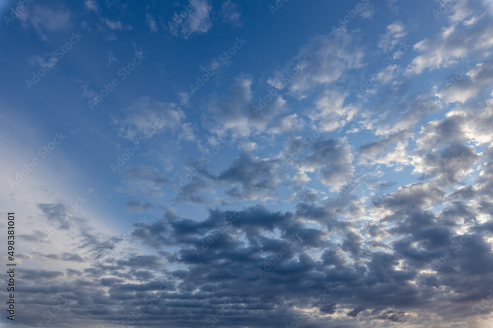Wall mural blue sky with clouds - sky replacements texture background