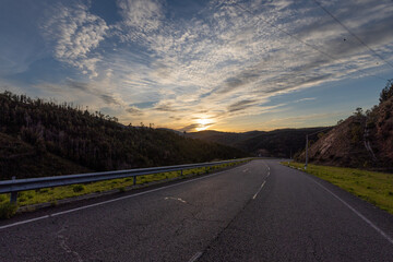 Sunset Drive Through the Scenic Beauty of Monchique, Portugal