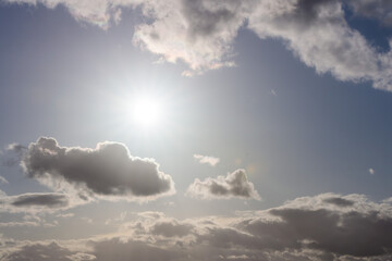 Fototapeta na wymiar blue sky and clouds - sky replacement texture