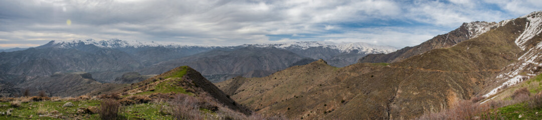 panorama of the beautiful mountains 