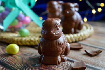 Lapin en chocolat de Pâques 