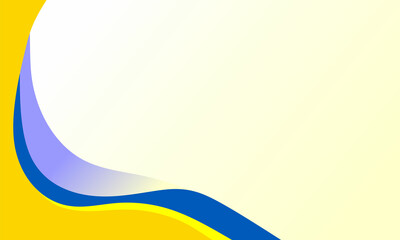 white background with blue yellow color curved elements. used to design posters, banners, websites