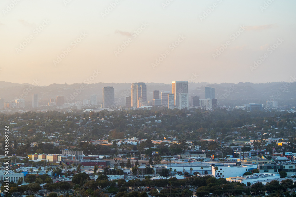 Wall mural SoCal Sunsets at the Baldwin Hills