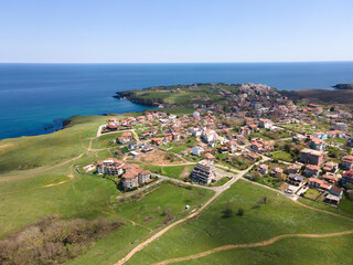 Fototapeta na wymiar Aerial view of Black sea coastline near village of Sinemorets, Bulgaria