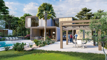 Stylish contemporary house