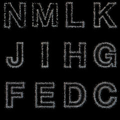 Stone Alphabet from C to N