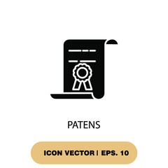 patents icons symbol vector elements for infographic web