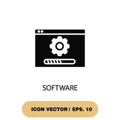 software icons  symbol vector elements for infographic web