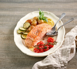 roasted salmon filet