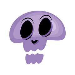 purple skull icon