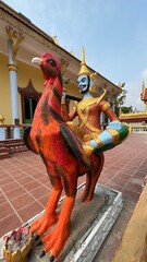 10 April 2022, Celebrate khmer new year at Tro Pang Troav pagoda, or Wat tro Pang troav, Kampong Rou District, Svay Reing Province, Cambodia.