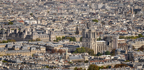 Notre Dame from above