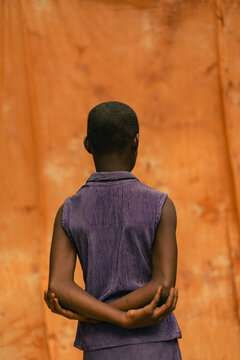 Photograph of a young darkskin black girl