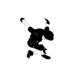 dancer icon logo design silhouette