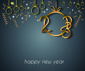 2023 Happy New Year background for your seasonal invitations, festive posters, greetings cards.