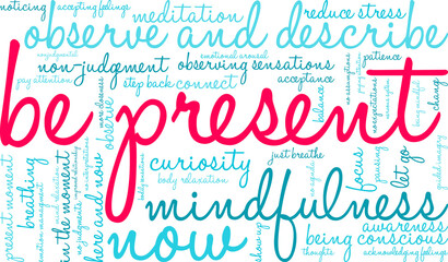 Be Present Word Cloud