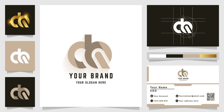 Letter dQa or dR monogram logo