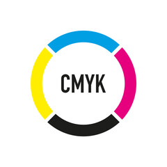 CMYK  - vector illustration logotype concept
