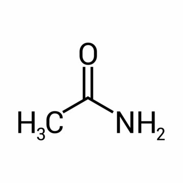 chemical structure of Acetamide (C2H5NO)