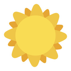 Isolated colored sun icon flat design Vector