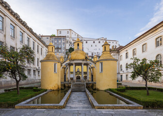 Jardim da Manga was built in the 16th century, an early example of Renaissance architecture in...