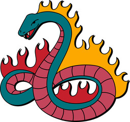 Boitatá Folklore (Fire Serpent)
