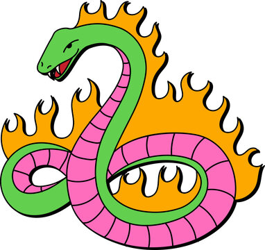 Boitatá Folklore (Fire Serpent)