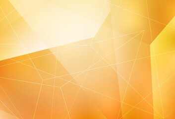 Light Yellow vector backdrop with lines, triangles.