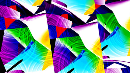 Abstract art with wave  effect perfect for background design or tile design