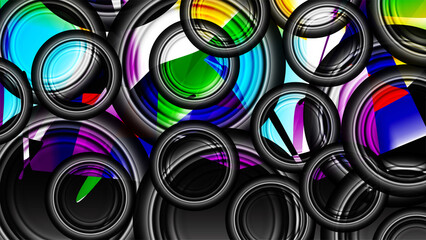 Abstract art with wave black effect perfect for background design or cover book