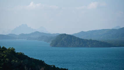 Landscape image of the islands and the sea in Koh Yao, Phang Nga, Thailand