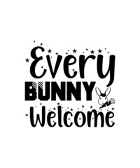 Hoppy Easter Svg, Cute Easter Bunny, Happy Easter Svg, Kids Easter Svg, Funny Easter