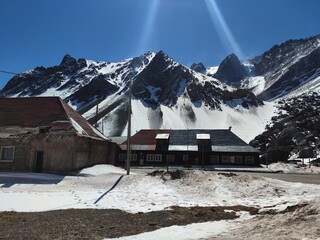 ski resort in the mountains