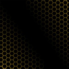 honeycomb background illustration vector design with black and yellow