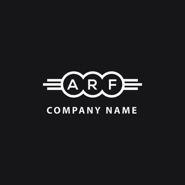 ARF letter logo design on black background. ARF  creative initials letter logo concept. ARF letter design.
