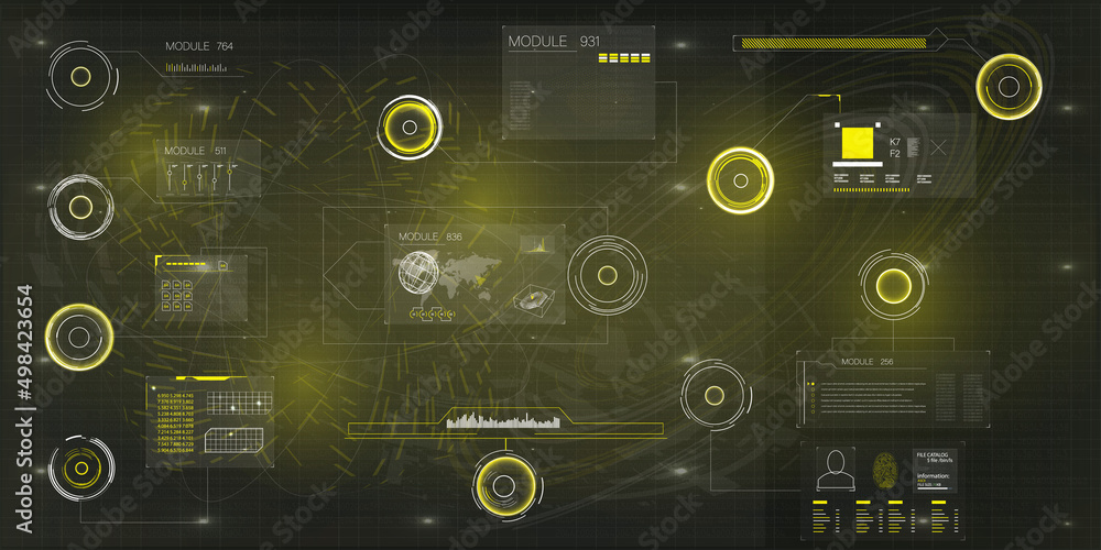 Poster callout frames in hud style. hud, ui, gui interface elements. set of vector elements