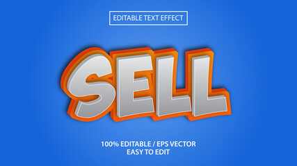 sell text effect eps Premium vector 