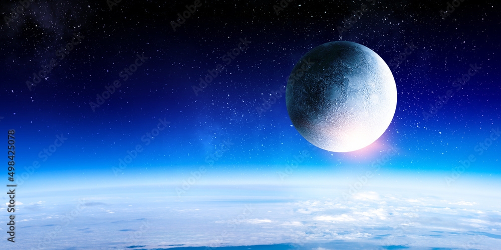 Canvas Prints image of outer space. . mixed media
