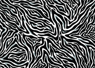 Fototapeta na wymiar Zebra pattern animal print. Digital illustration background