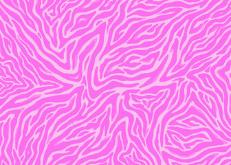Fototapeta na wymiar Pink Zebra pattern animal print. Digital illustration background