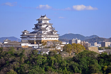 Himeji castle in Himeji City, Japan