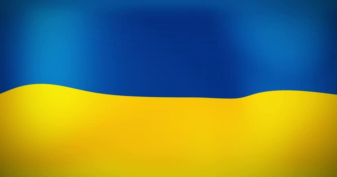 Animation of waving flag of ukraine
