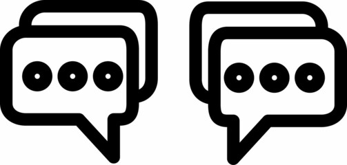 bubble communicate vector on transparent background.