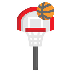 BASKETBALL HOOP flat icon