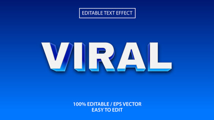 viral text effect eps Premium vector 