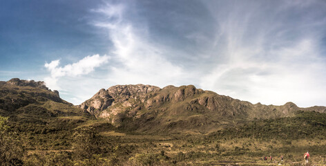 clouds over the mountains