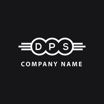 DPS letter logo design on black background. DPS  creative circle letter logo concept. DPS letter design.