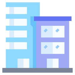 OFFICE BUILDINGS flat icon