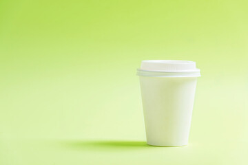 White plastic cup