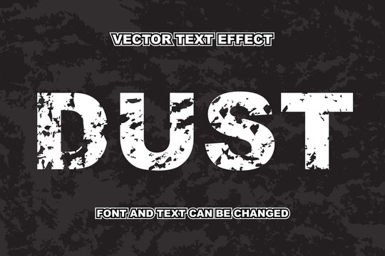 dust texture editable text effect font style template